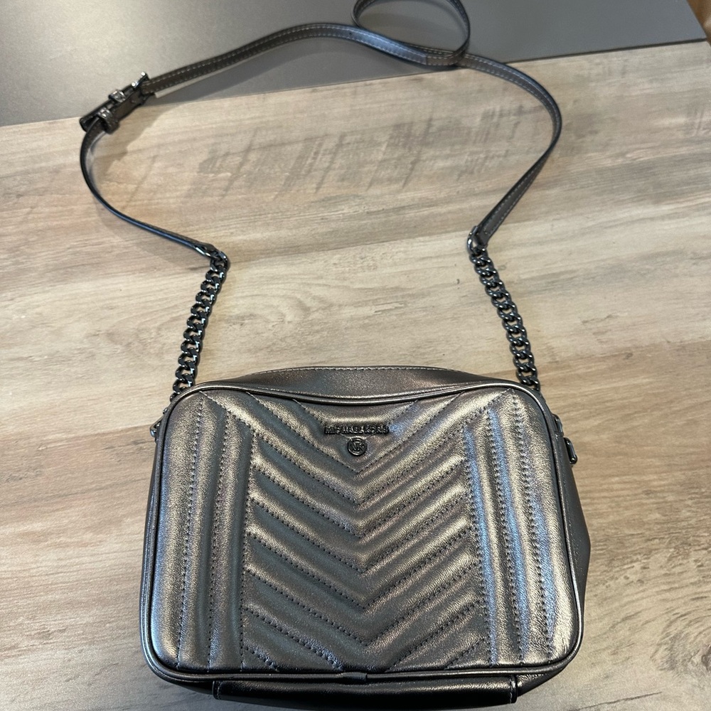 Michaels Kors Silver‎ Quilted Shoulder Bag